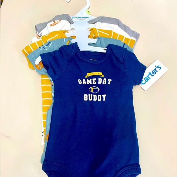 Carters baby boy 5 pack onsies 3m bodysuit NWT - Picture 1 of 6